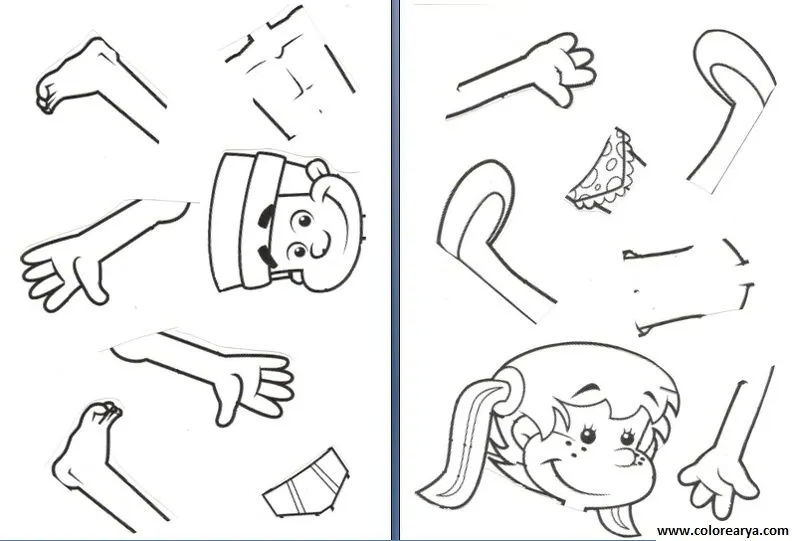Dibujo del cuerpo humano para niño - Imagui
