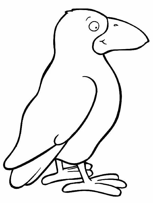 Dibujo de un cuervo para colorear - Imagui