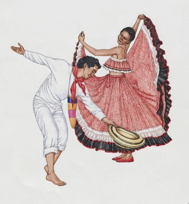 Cumbia | Baile folclórico, Cumbia, Bailar dibujo