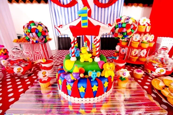 cumple circo on Pinterest | Fiestas, Circus Party and Mesas