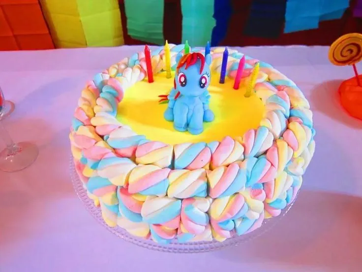 Torta Rainbow Dash - my little pony | cumple leo | Pinterest ...