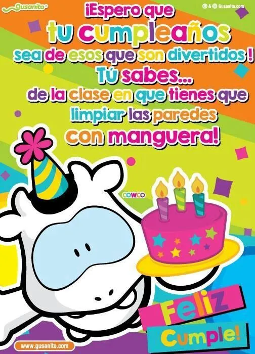 Cumpleaños Cowco | Imagenes de cumpleaños//Happy Birthday | Pinterest