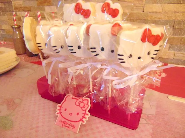 Ideas para preparar un cumpleaños de Hello Kitty | Tarta de manzana