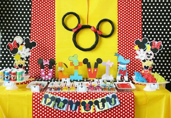 Manualidades de Mickey Mouse para fiestas infantiles - Imagui