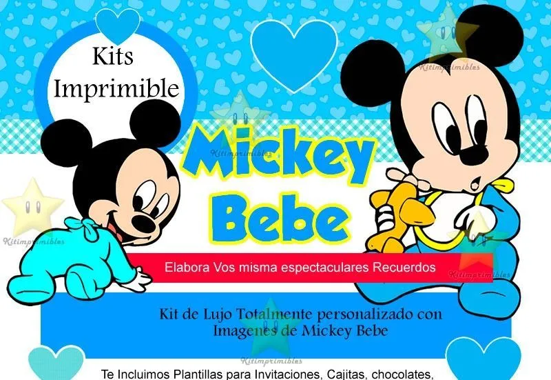 Imagenes de tarjetas de cumpleaños de Mickey bebé - Imagui