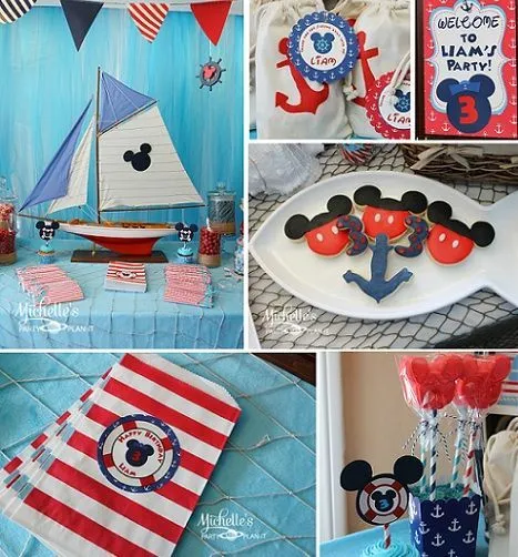 Tematica cumpleaño infantil marinero de Mickey - Imagui