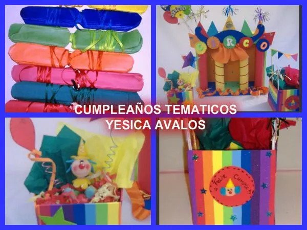 Cumpleaños temáticos: TEMATICA CIRCO DE PAYASOS
