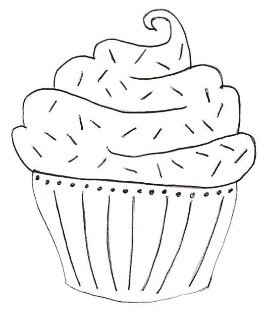 cupcake | Dibujos para colorear!! | Pinterest