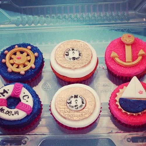 Cupcake de marinero - Imagui
