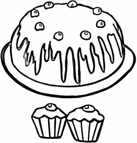 Cupcakes coloring page | Super Coloring