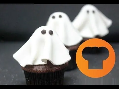 Cupcakes de Fantasmitas - Receta para Halloween - YouTube