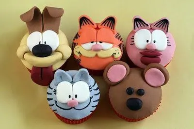 Cupcakes in Creatividades: Garfield Cupcakes