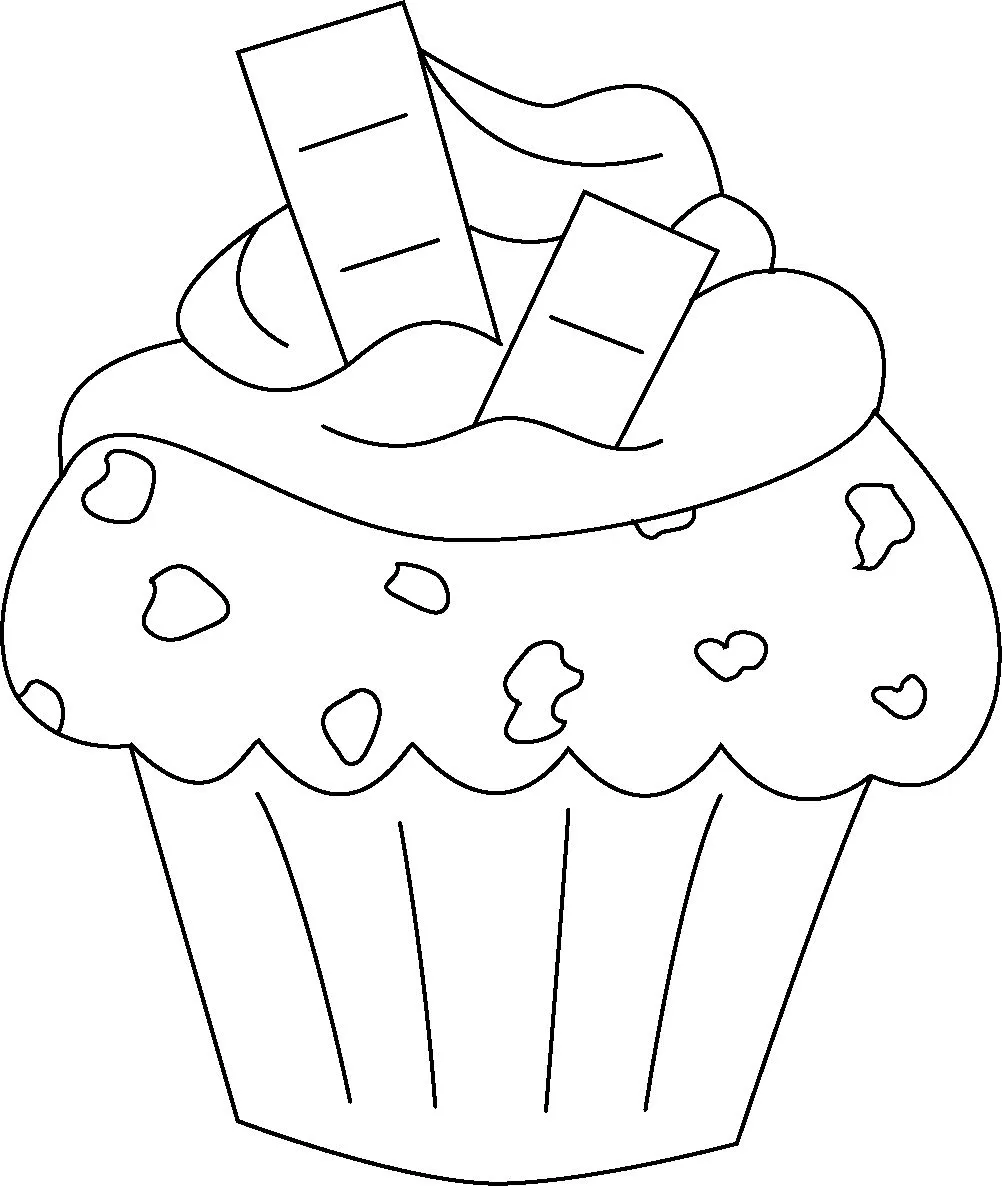 Colorear cupcakes Colouring Pages