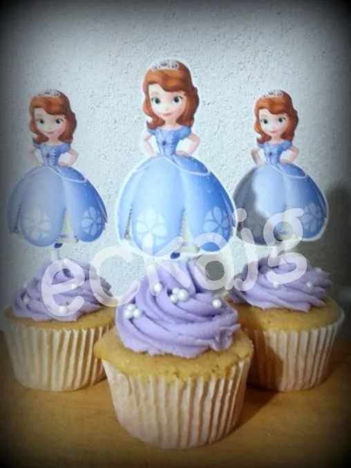 cupcakes princesa sofia | cupcakes | Pinterest | Cupcake