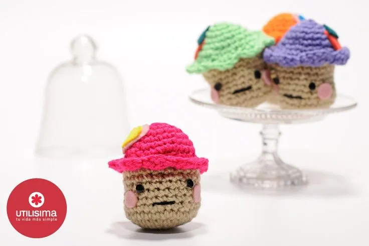 Cupcakes tejidos en crochet, por Camila Aparicio. Hecho en casa ...
