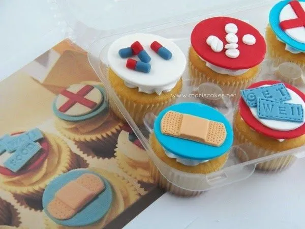 Cupcakes Temáticos: Medicina y "Get Well" | Mari's Cakes