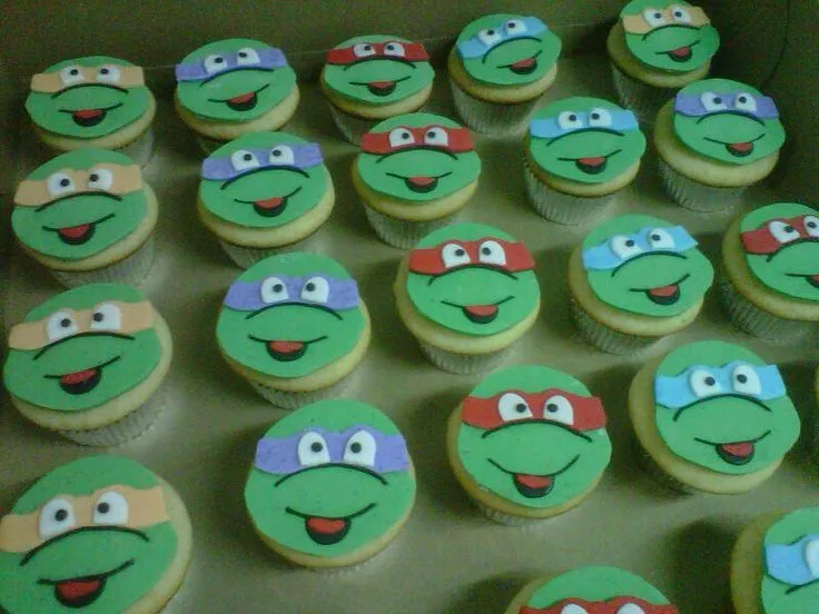 Cupcakes tortugas ninja | Tortugas Ninja | Pinterest