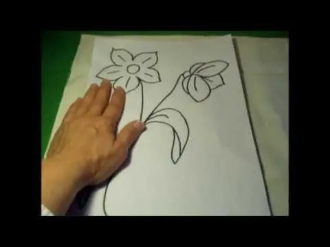 Curso de bordado básico 3: Dibujar plantillas para bordar - YouTube