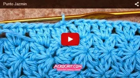 CURSO CROCHET: Cómo tejer Punto Jazmin | Crochet y Dos agujas