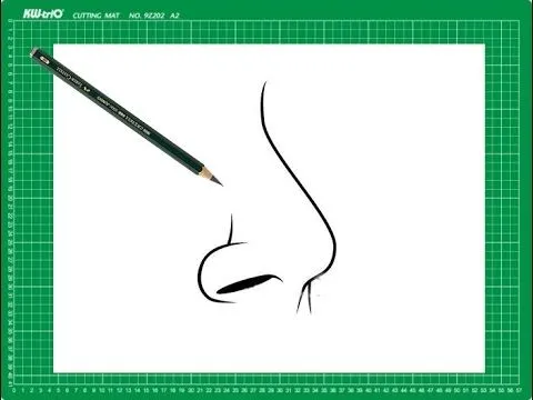 CURSO de dibujo a lápiz Cap. 12 "La nariz de perfil" - YouTube