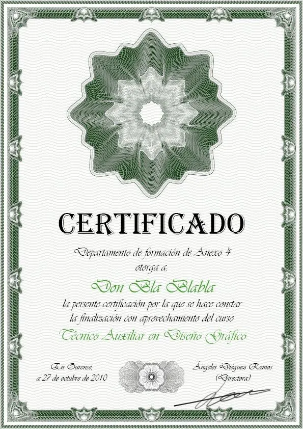 Curso de Diseño Gráfico: Certificado Curso de Diseño Gráfico: Certificado