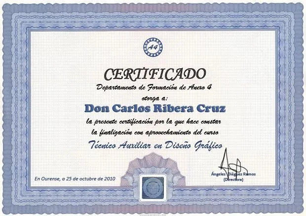 Curso de Diseño Gráfico: InDesign 12. Certificado de aprovechamiento. Curso de Diseño Gráfico: InDesign 12. Certificado de aprovechamiento.