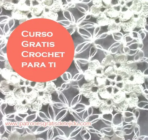 CURSO GRATIS CROCHET: Cómo tejer flores y unirlas con punto ...
