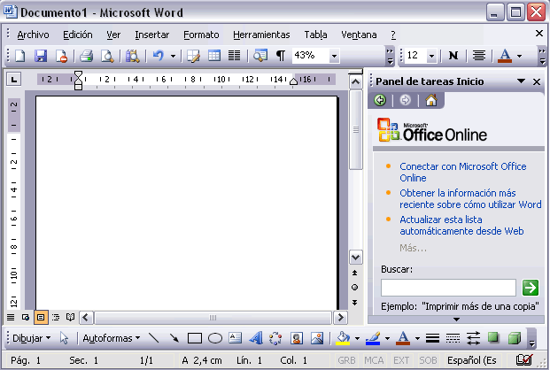 Curso gratis de Microsoft Word 2003. Unidad 1. Mi primer documento (I)