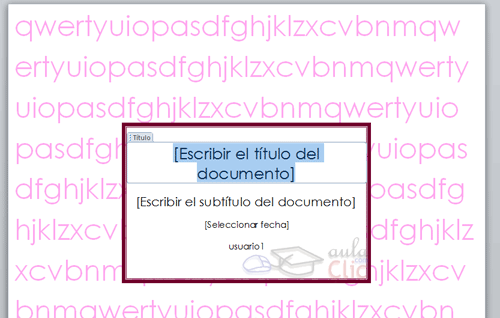 Curso gratis de Word 2013. aulaClic. 6 - Formato del documento Curso gratis de Word 2013. aulaClic. 6 - Formato del documento