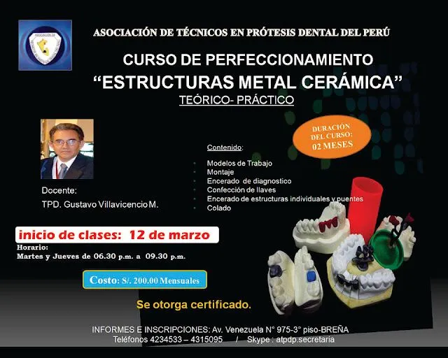 Curso de Metal Ceramica ~ Asociacion De Tecnicos En Protesis ...