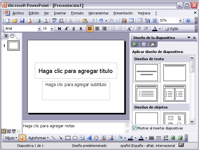 Curso de Microsoft PowerPoint 2003 gratis. Tema 02 Crear una ...