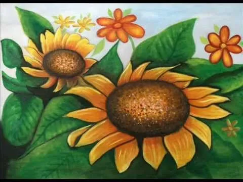 Curso de Pintura al Oleo - FLORES 1 - YouTube