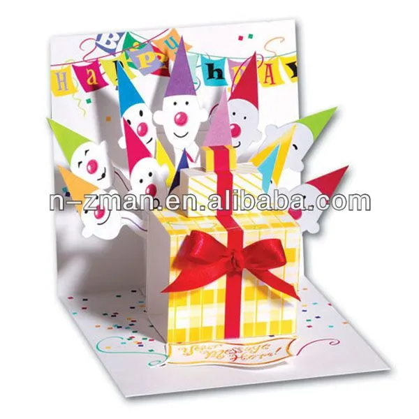 Custom 3d Cards,3d POP UP Greeting Cards,Birthday Card 3d ...