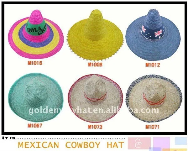 Custom Fashion Wide Brim Sombrero Mexican Hat - Buy Sombrero ...