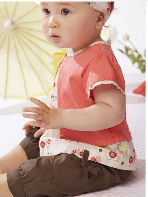 cute baby suit: 3 piece clothing set Baby Girls headband +Baby ...