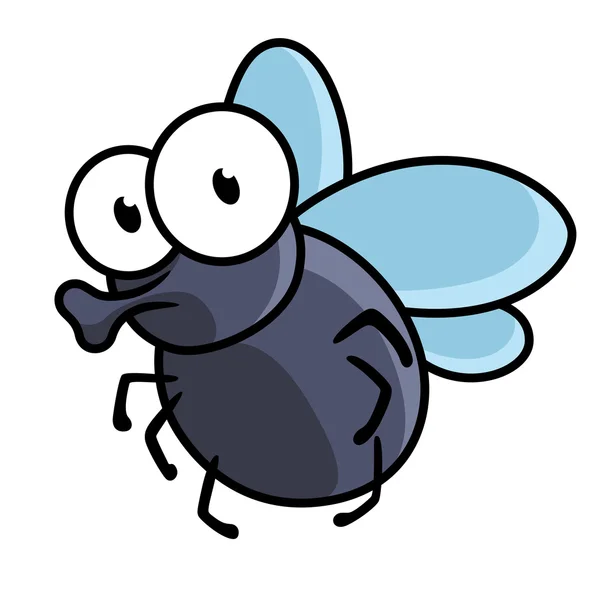 Cute dibujos animados poco mosca insecto — Vector stock ...
