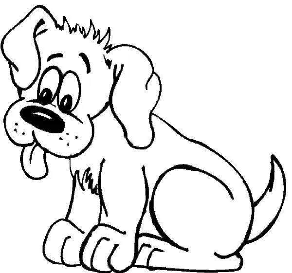 Cute Dog Coloring Page | Dog | Pinterest | Cute Dogs, Coloring ...