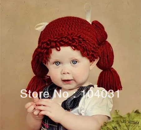 Cute handmade crochet baby girls hat cabbage petch hat for kids ...