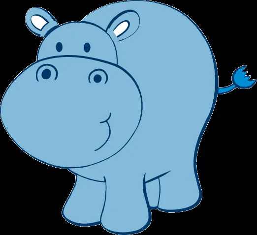 cute hippo free svg | zoo | Pinterest | Elefantes y Azul