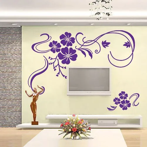 Dibujos de flores para pared - Imagui