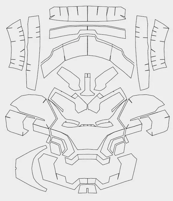 dali-lomo: Iron Man Mark 42 Helmet DIY - Cardboard build with template dali-lomo: Iron Man Mark 42 Helmet DIY - Cardboard build with template