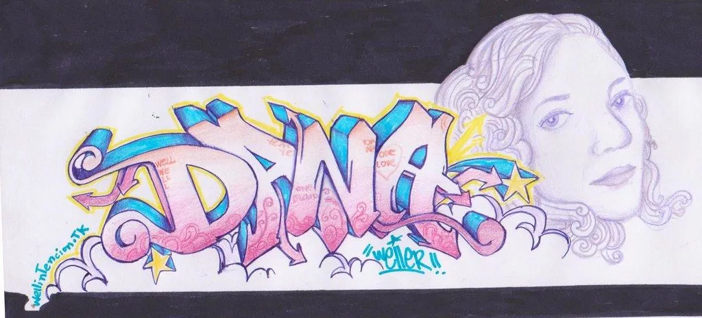 Imagenes con el nombre de diana en graffiti - Imagui