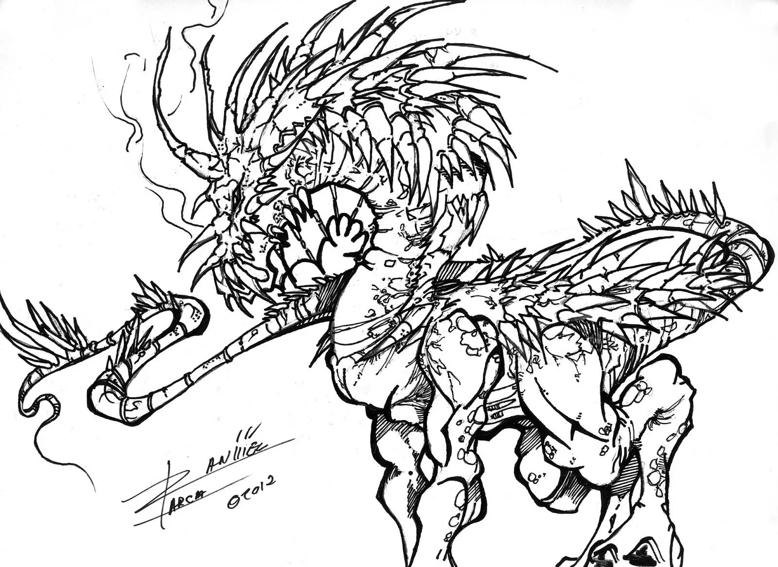 DANIEL GARCIA Dibujante todoterreno: AG Diseños de dragones ...