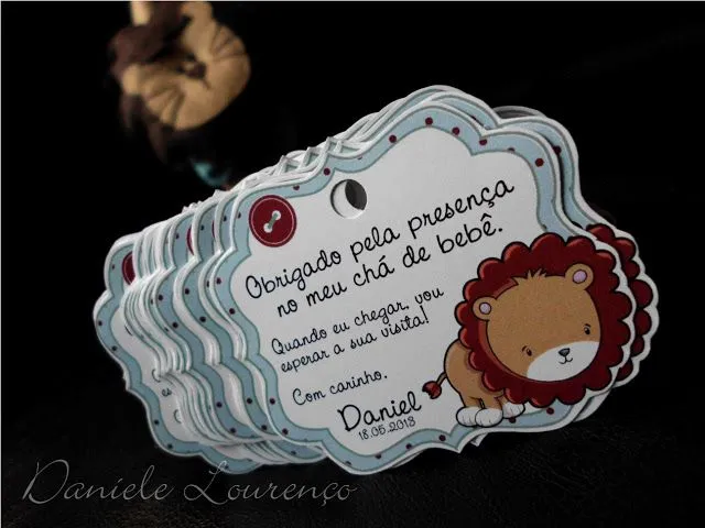 Daniele Lourenço: Tags de Agradecimento - Chá de Bebê do Daniel