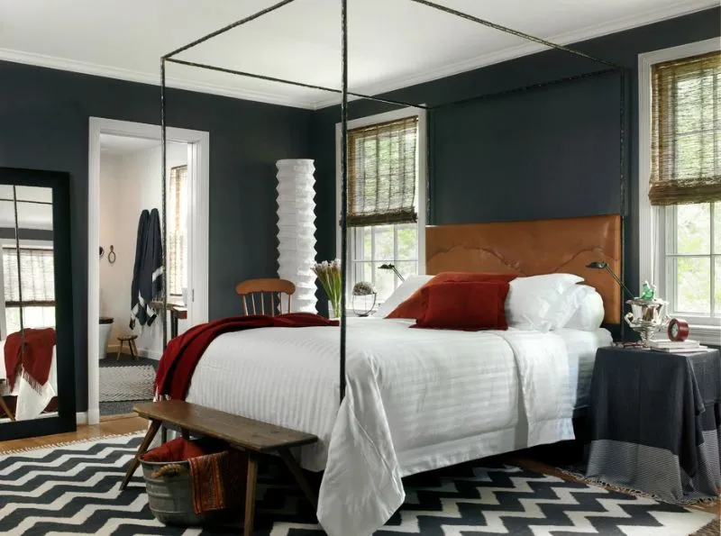 dark-gray-brown-bedroom-color- ...