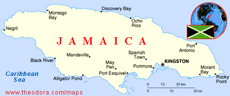 Datos geográficos generales sobre jamaica