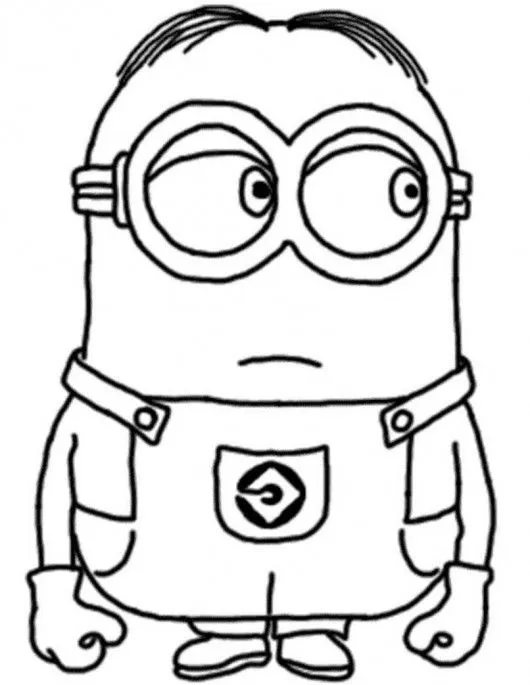 Dave The Minion Despicable Me Coloring Page | Color Pages ...