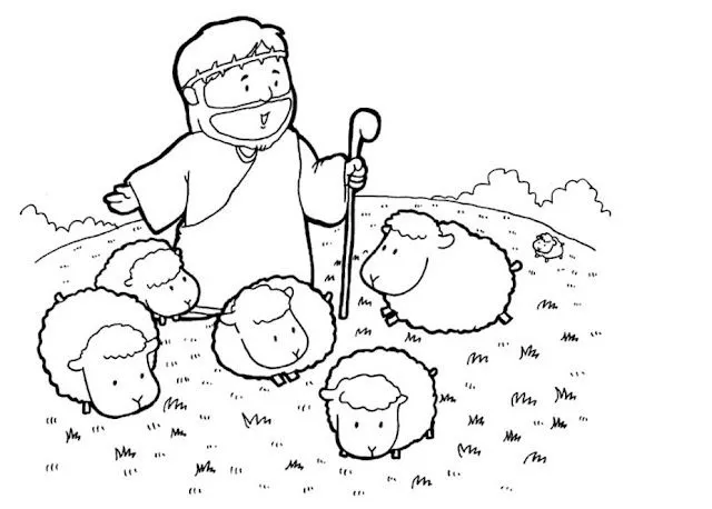 David el pastor de ovejas para colorear - Imagui