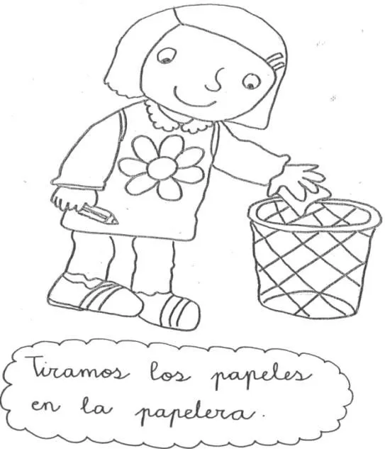 Responsabilidades en el aula de los niños para colorear - Imagui