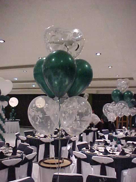 Arreglos de mesa de boda con globos - Imagui